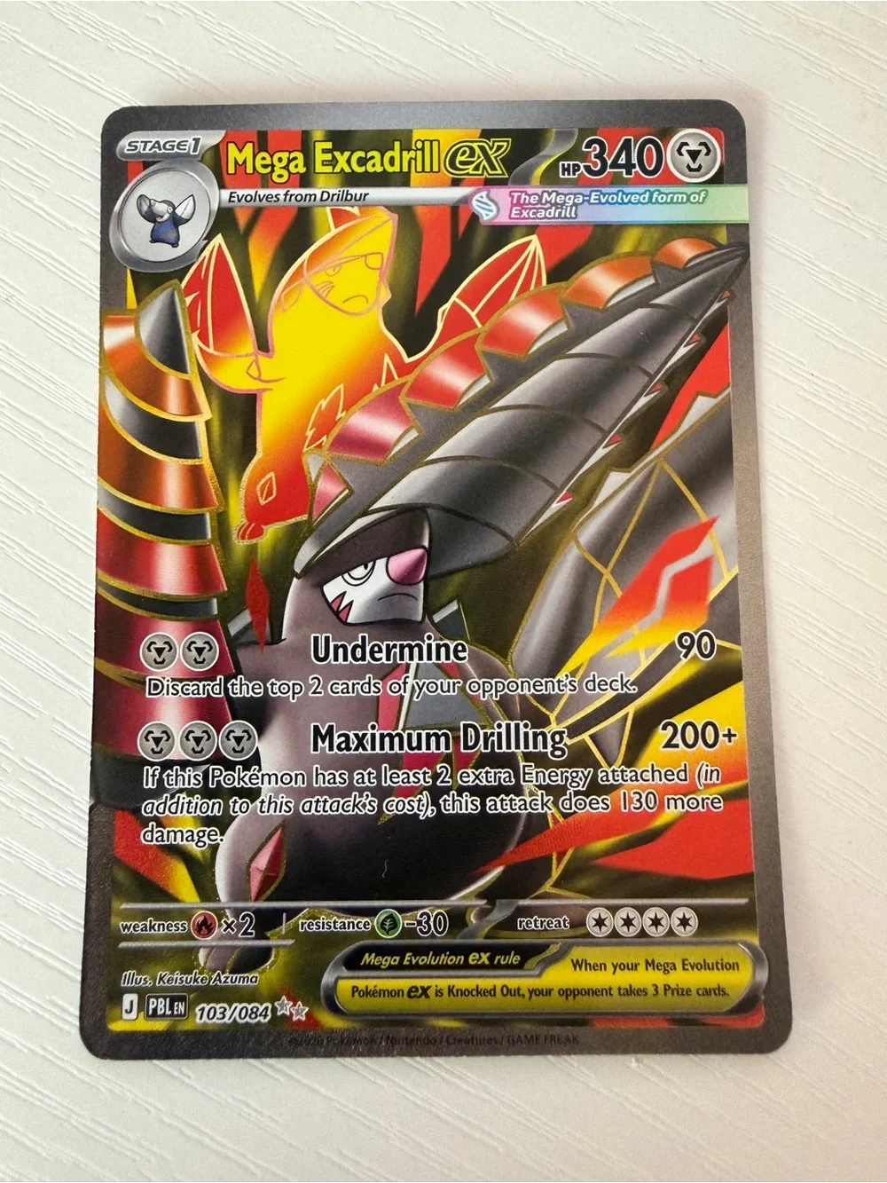 Pokémon TCG 3 Card Hit Lot | Iron Leaves ex Gold Artazon Mega Excadrill ex